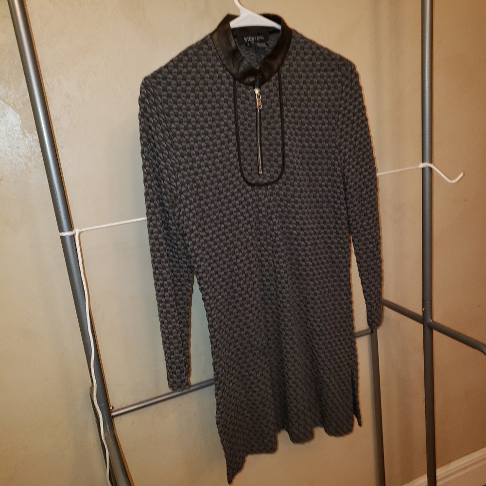Etcetera Size Medium dress with leather collar